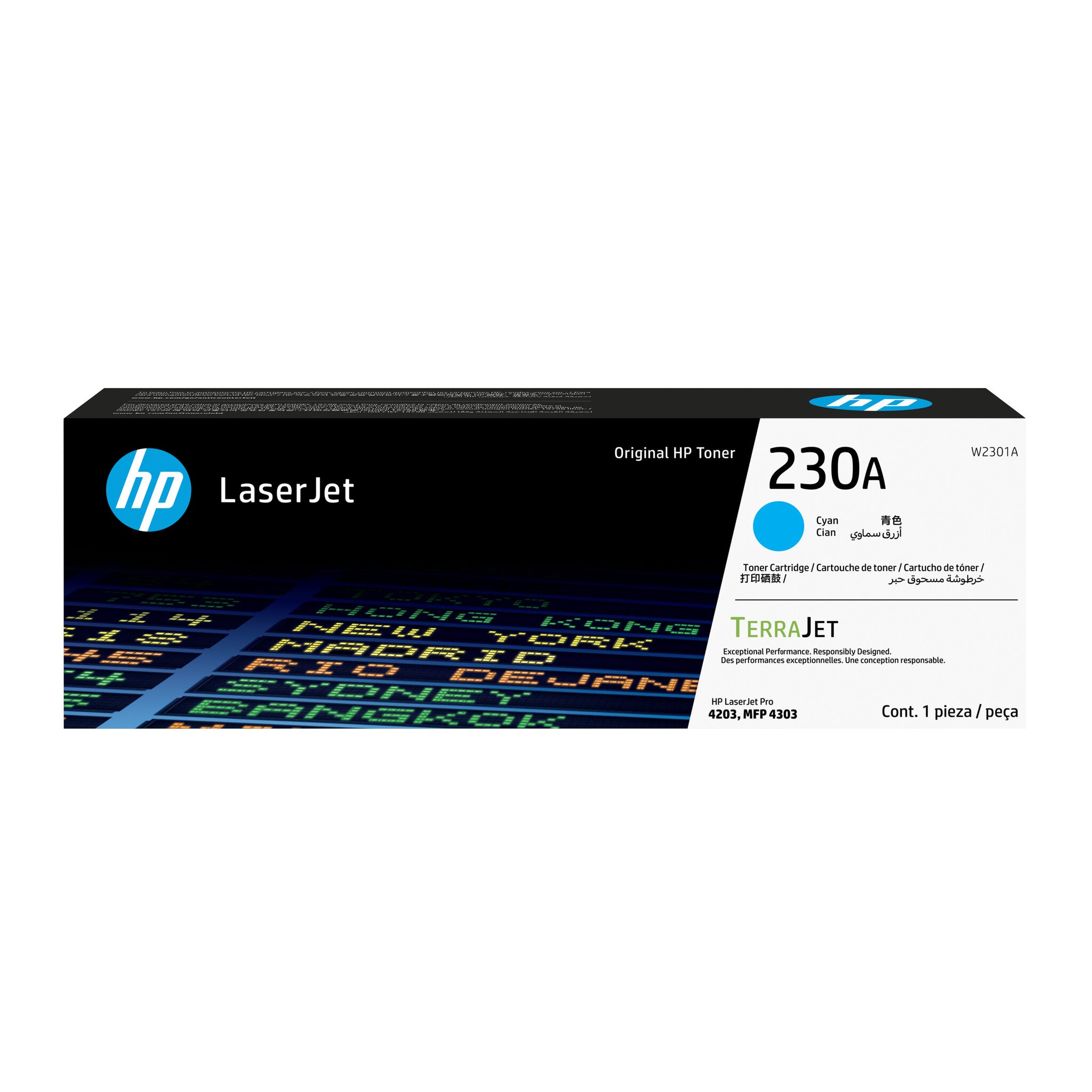 HP Cartucho de tóner original LaserJet 230A cian