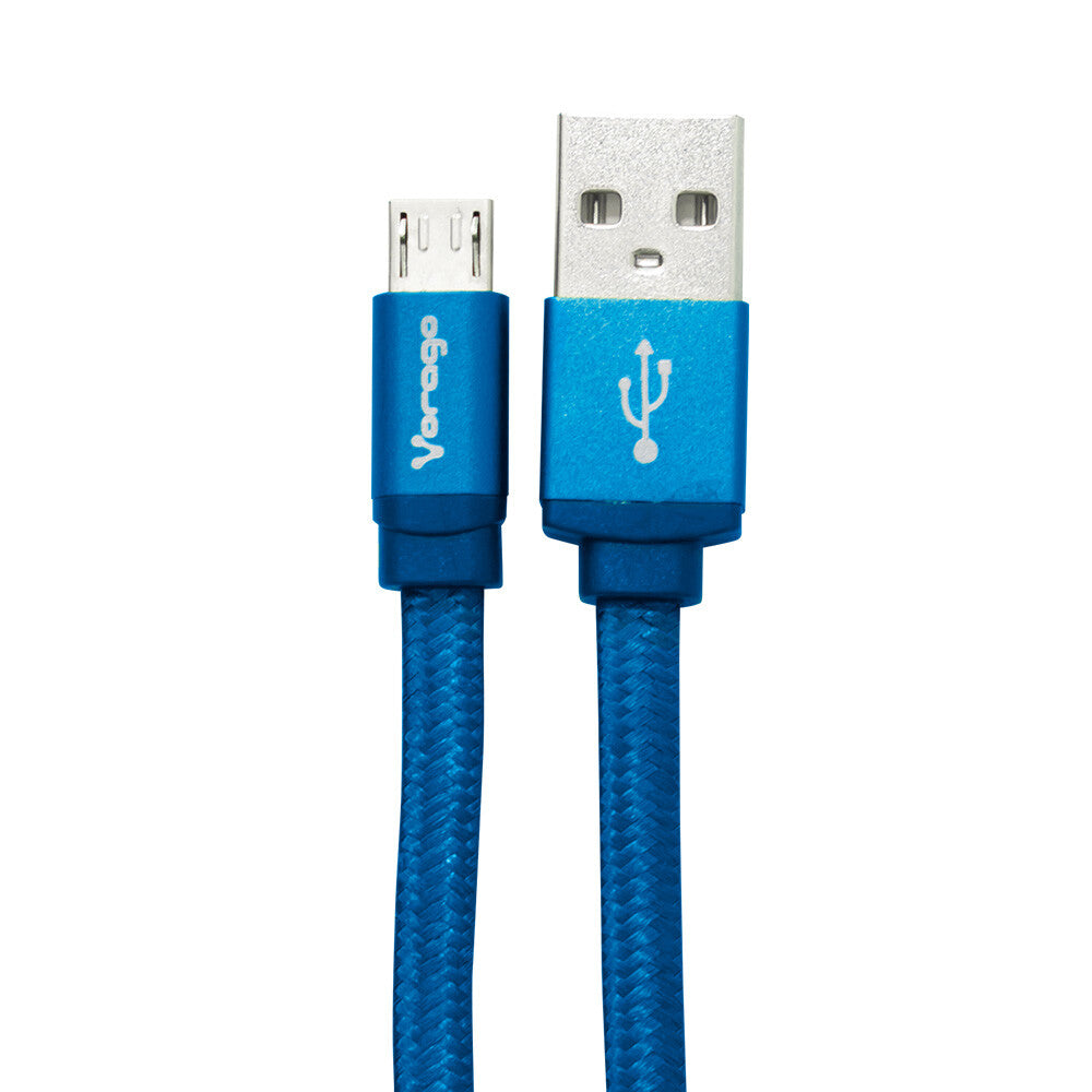 Vorago CAB-113 cable USB USB 2.0 1 m USB A Micro-USB B Azul