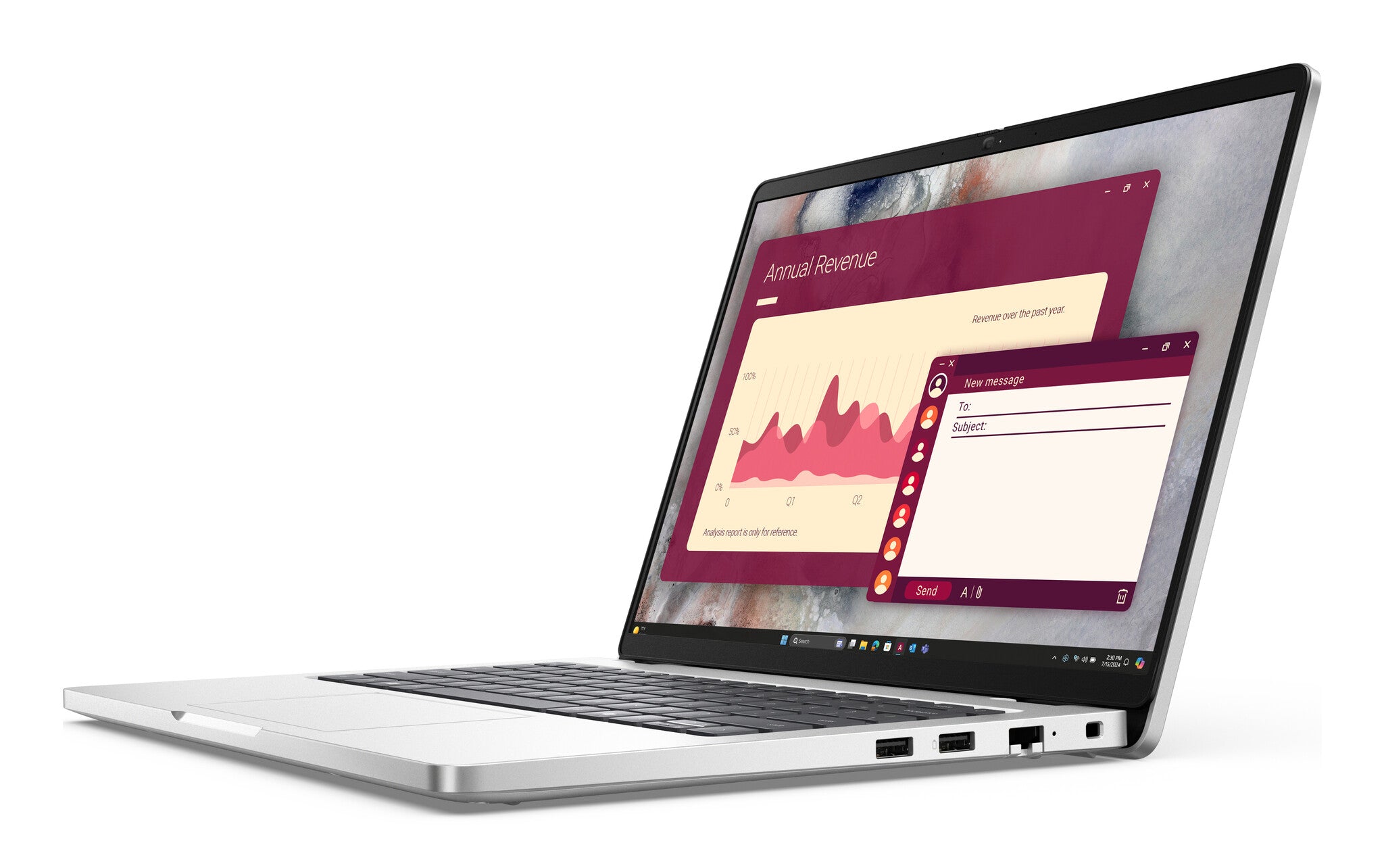 DELL Pro 14 PC14250 Intel Core Ultra 7 255U Computadora portátil 35.6 cm (14") Full HD+ 16 GB DDR5-SDRAM 512 GB SSD Wi-Fi 6E (802.11ax) Windows 11 Pro Español Plata