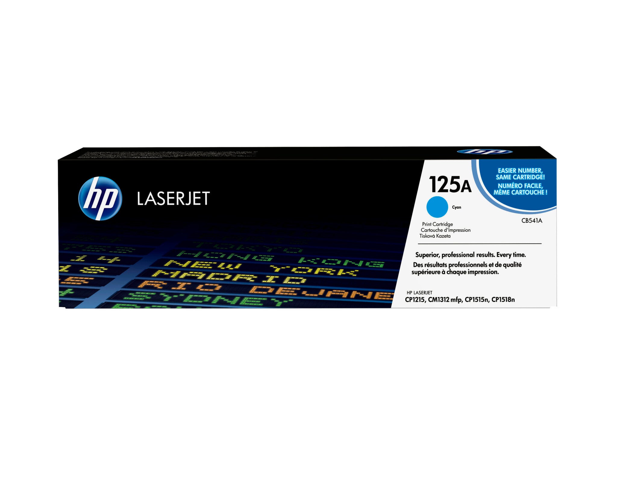 HP Cartucho original de tóner cian 125A LaserJet