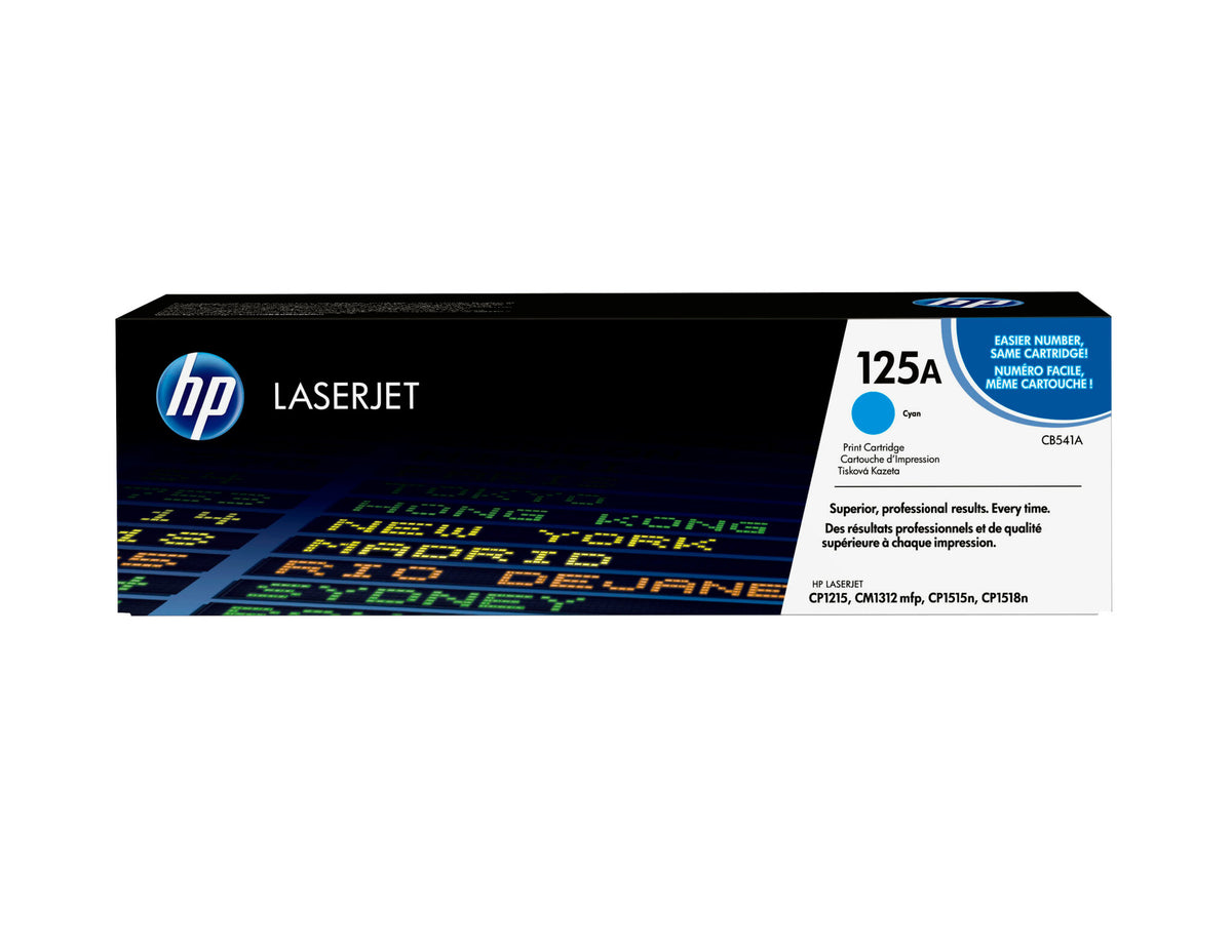 HP Cartucho original de tóner cian 125A LaserJet