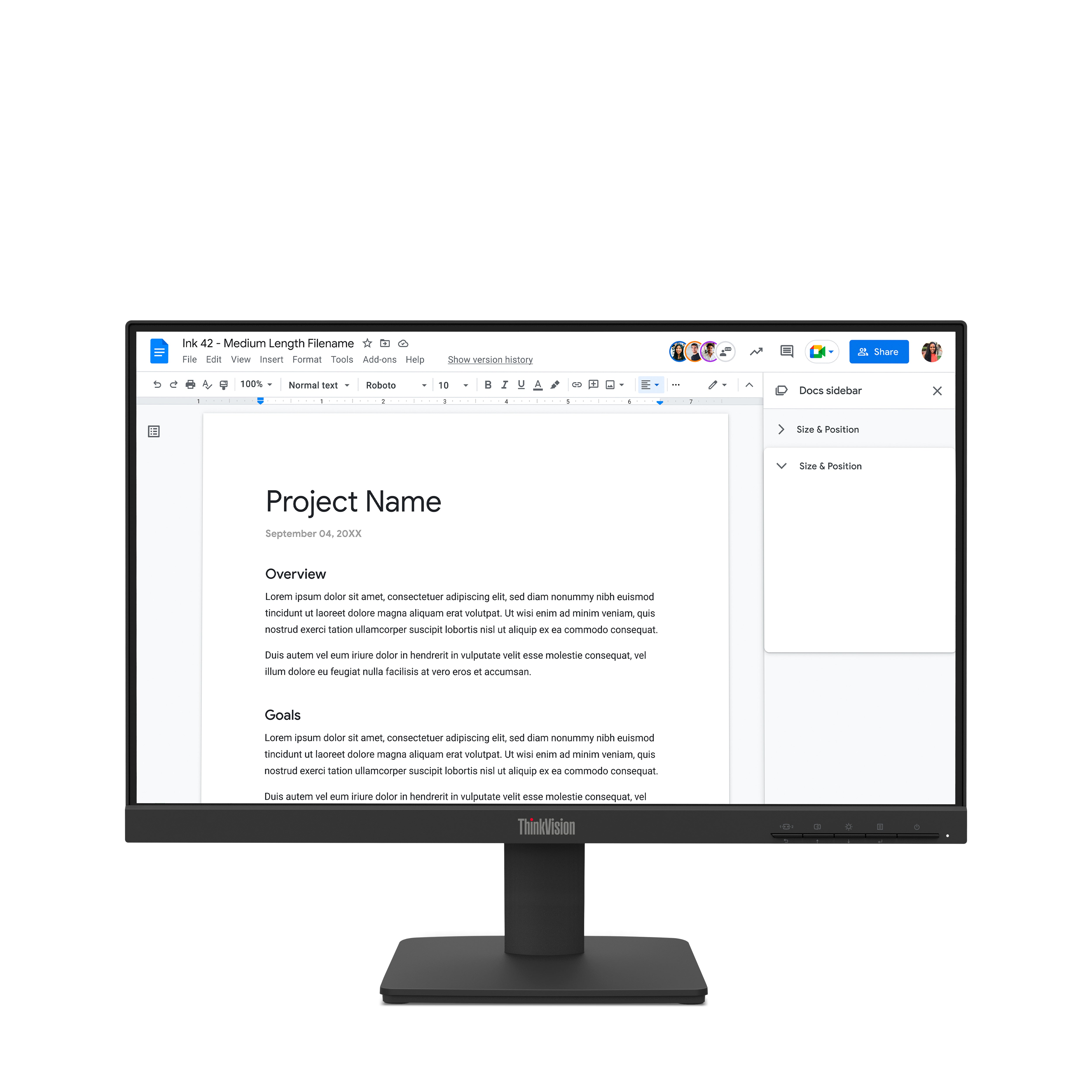 Monitor Lenovo ThinkVision S22-4e LED 21.5" 1920x1080 Full HD 100Hz HDMI Negro