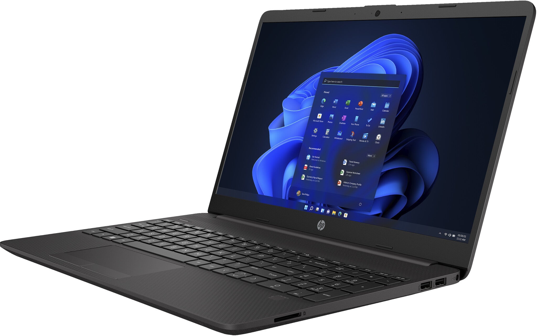 HP 255 G9 AMD Ryzen™ 7 5825U Computadora portátil 39.6 cm (15.6") HD 8 GB DDR4-SDRAM 512 GB SSD Wi-Fi 5 (802.11ac) Windows 11 Pro Negro