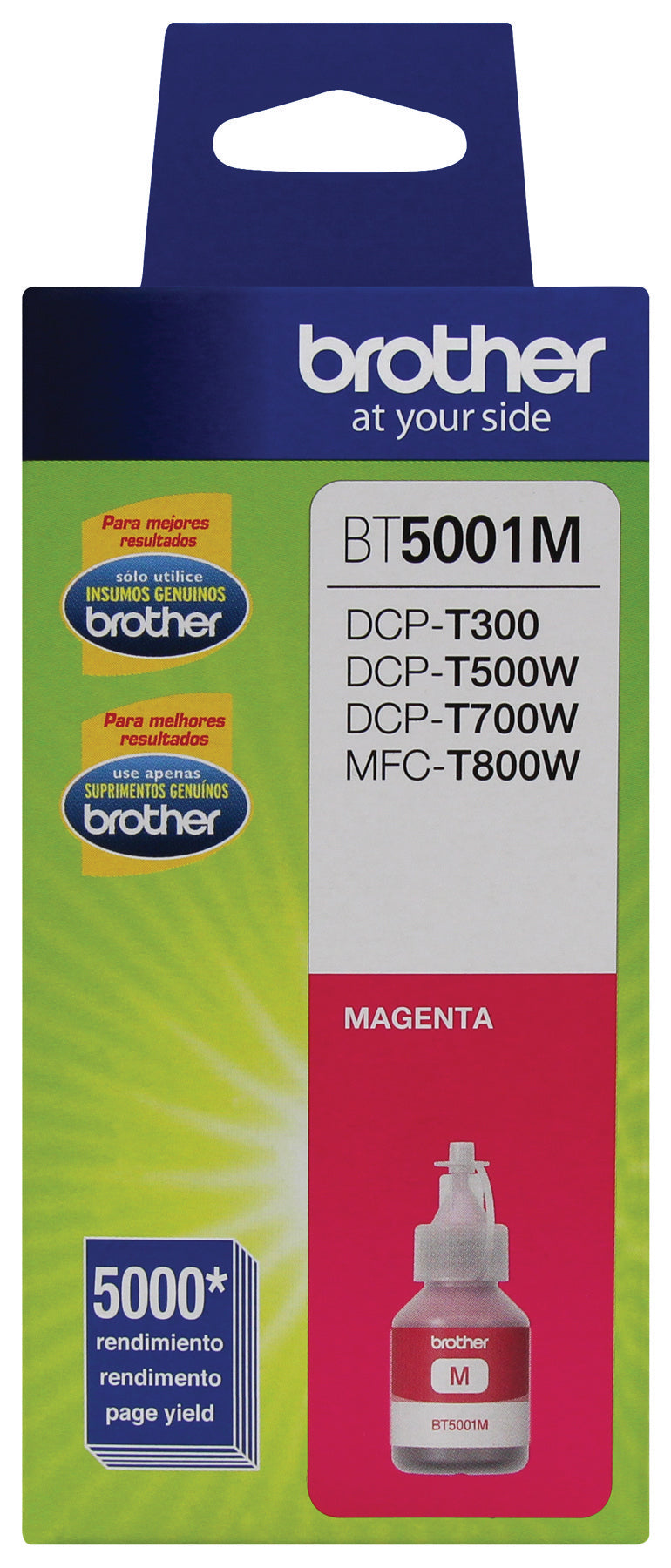 Tinta Brother BT5001M Rendimiento Ultra 5000 Páginas Color Magenta
