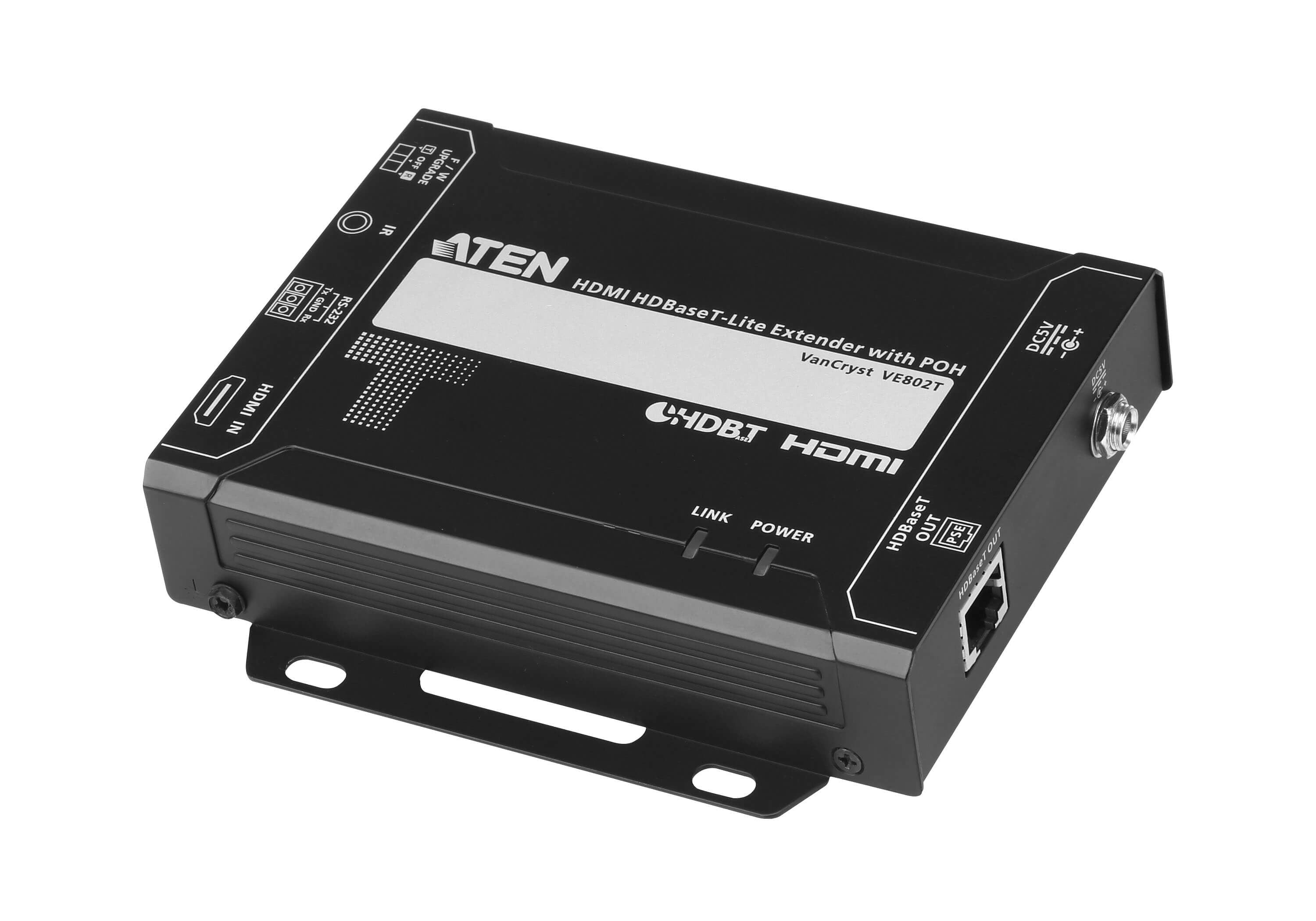 Transmisor HDBaseT-Lite HDMI |  PoH | 4K a 35 m (Cat 5e/6) / 40 m (Cat 6a/ATEN 2L-2910 Cat6) 1080p a 60 m (Cat 5e/6) / 70 m (Cat 6a/ATEN 2L-2910 Cat6) | HDBaseT Clase B | PoH PSE