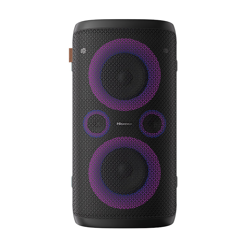 Hisense Party Rocker One 300W 2-Way Indoor/Outdoor Speaker with Subwoofer IPX4 LED Display BT/FM/AUX/DC in/USB