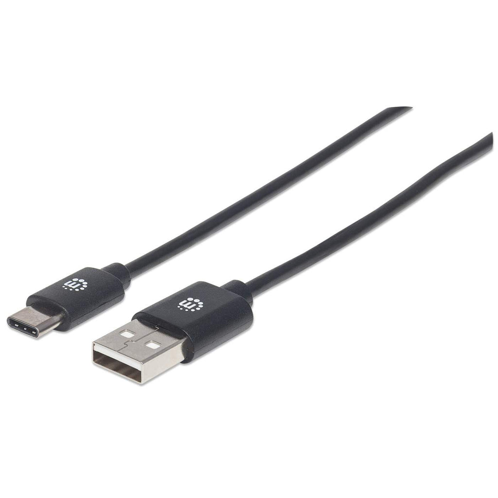 Manhattan USB A-C 2.0 High-Speed Cable 1m Black