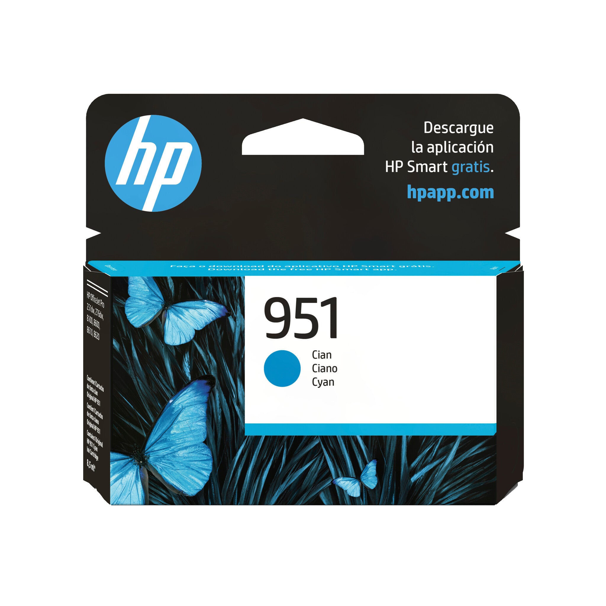 HP Cartucho original de tinta cian 951