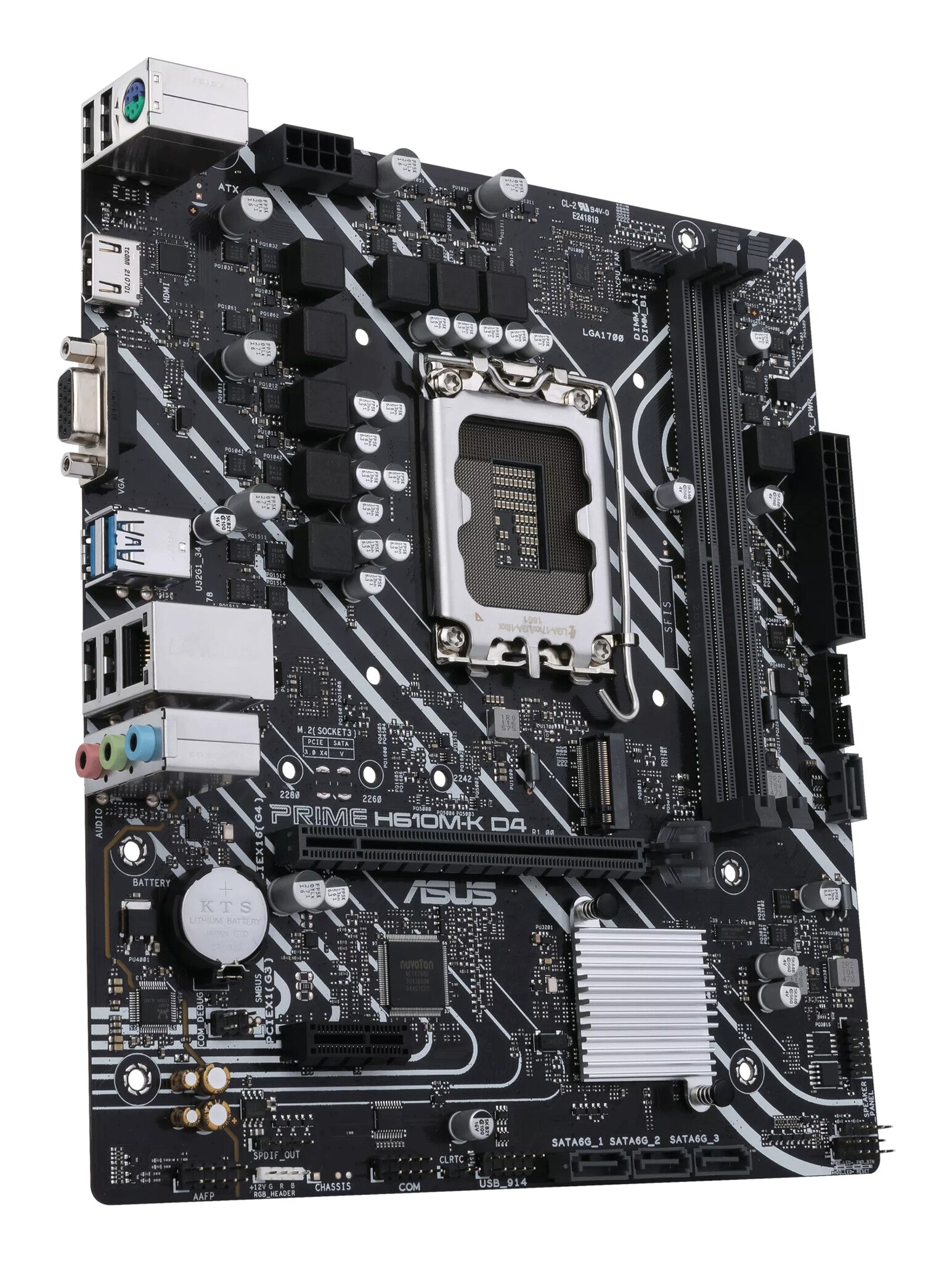 ASUS PRIME H610M-K D4 Intel H610 LGA 1700 Micro ATX