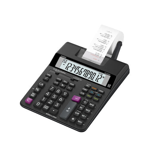 Casio HR-200RC calculadora Escritorio Calculadora de impresión Negro