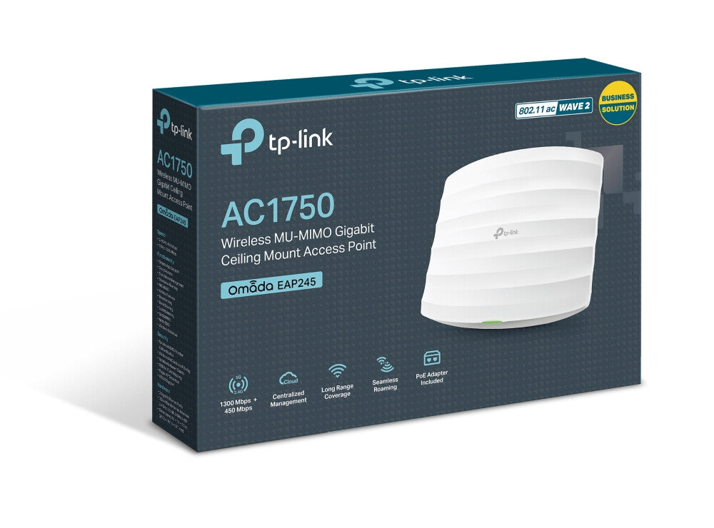 TP-Link Omada EAP245 1750 Mbit/s Blanco Energía sobre Ethernet (PoE)