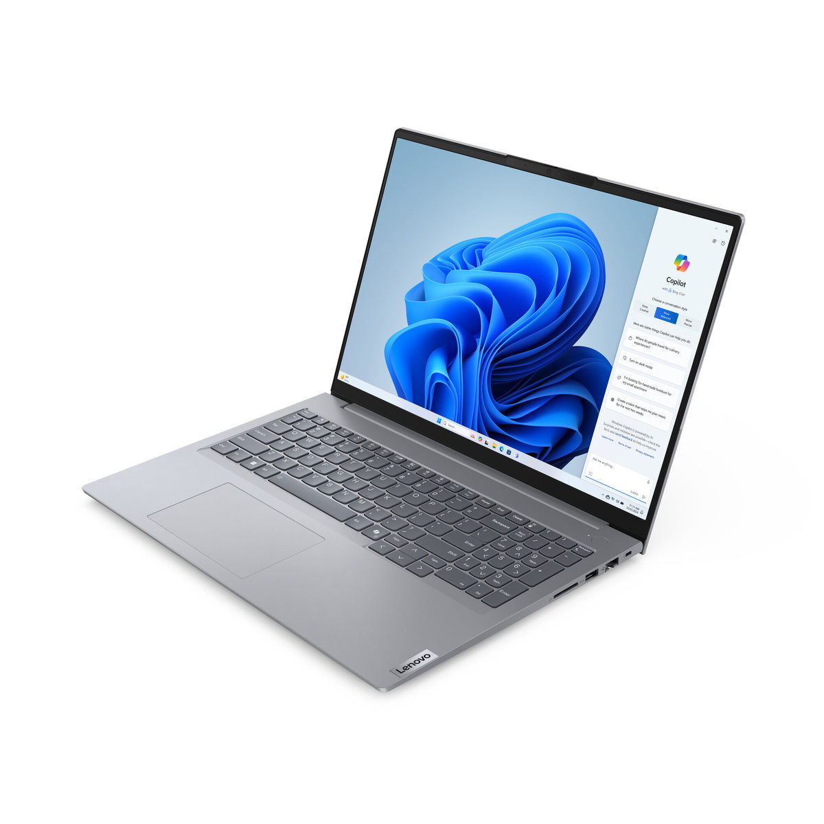 Lenovo ThinkBook 16 G7 ARP AMD Ryzen™ 5 7535HS Computadora portátil 40.6 cm (16") WUXGA 16 GB DDR5-SDRAM 512 GB SSD Wi-Fi 6 (802.11ax) Windows 11 Pro Español Gris