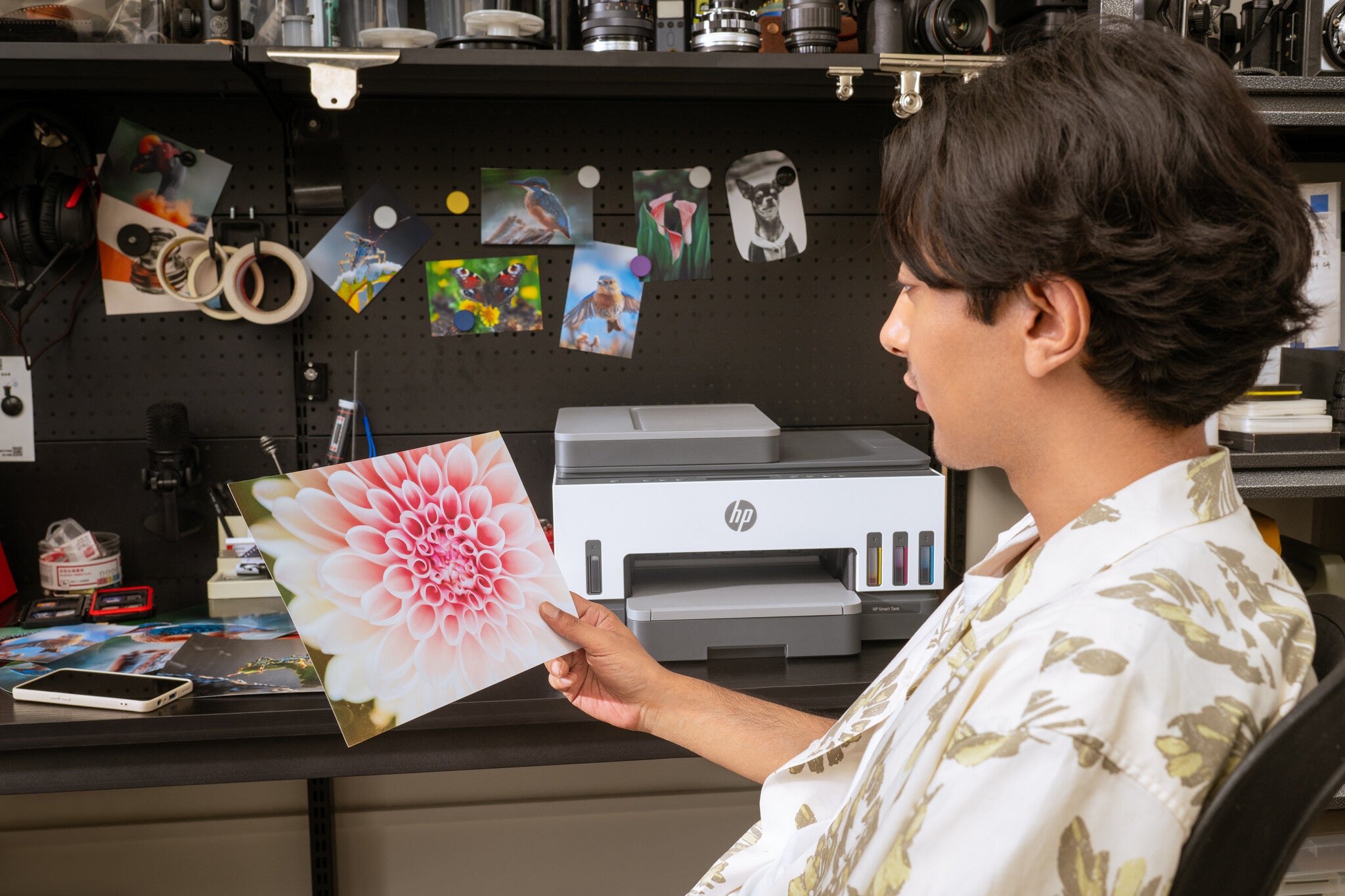 HP Smart Tank 750 Conexiones inalámbricas All-in-One Color Impresora, Impresión a doble cara; Copiadora, escáner