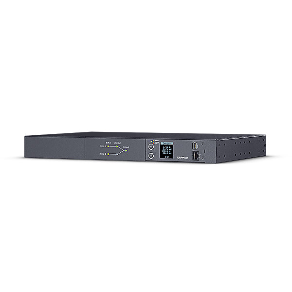 PDU ATS (Fuente Redundante Auto-transferible) Medible, Para Distribución de Energía, 2 Entradas 120 Vca NEMA5-15P, Con 10 Salidas NEMA 5-15R, Horizontal 19in, 1UR