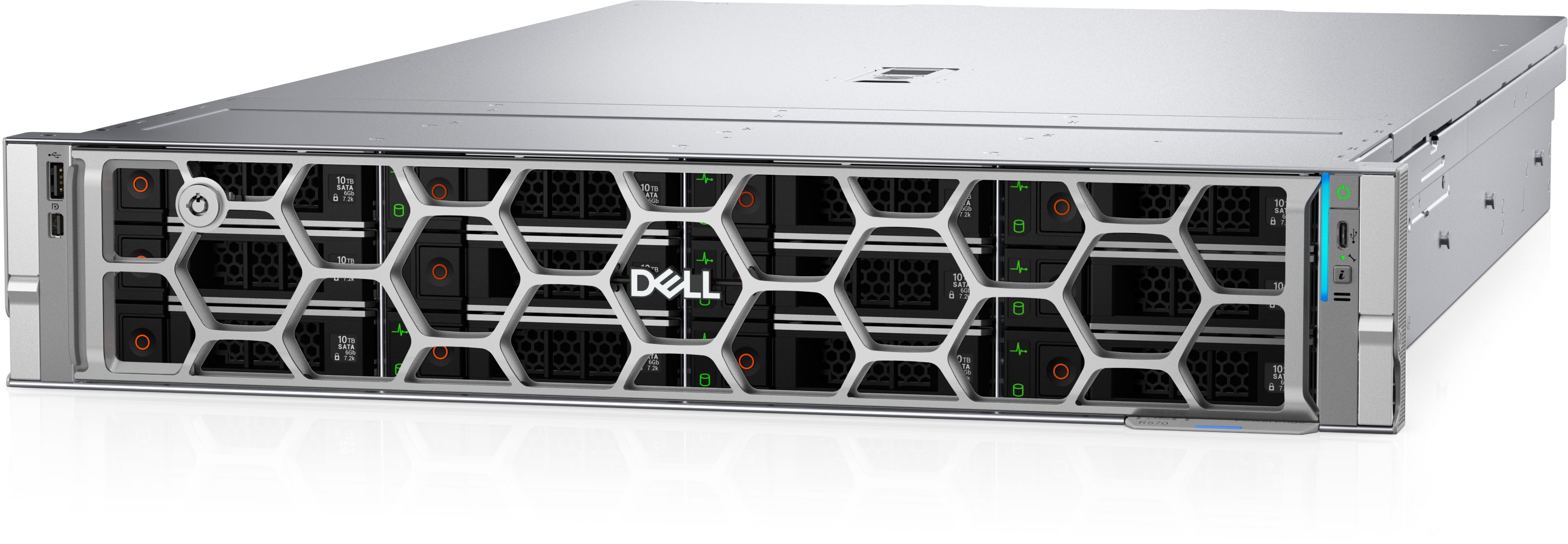 Servidor Dell R570 Intel Xeon 6 Performance 6511P 2.3G 16C 4 x 32GB PERC H965i 480GB SSD iDRAC10 17G PSNBD 3Y