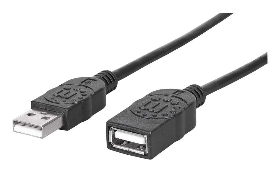 Manhattan High-Speed USB 2.0 Extension Cable 1.8m Black