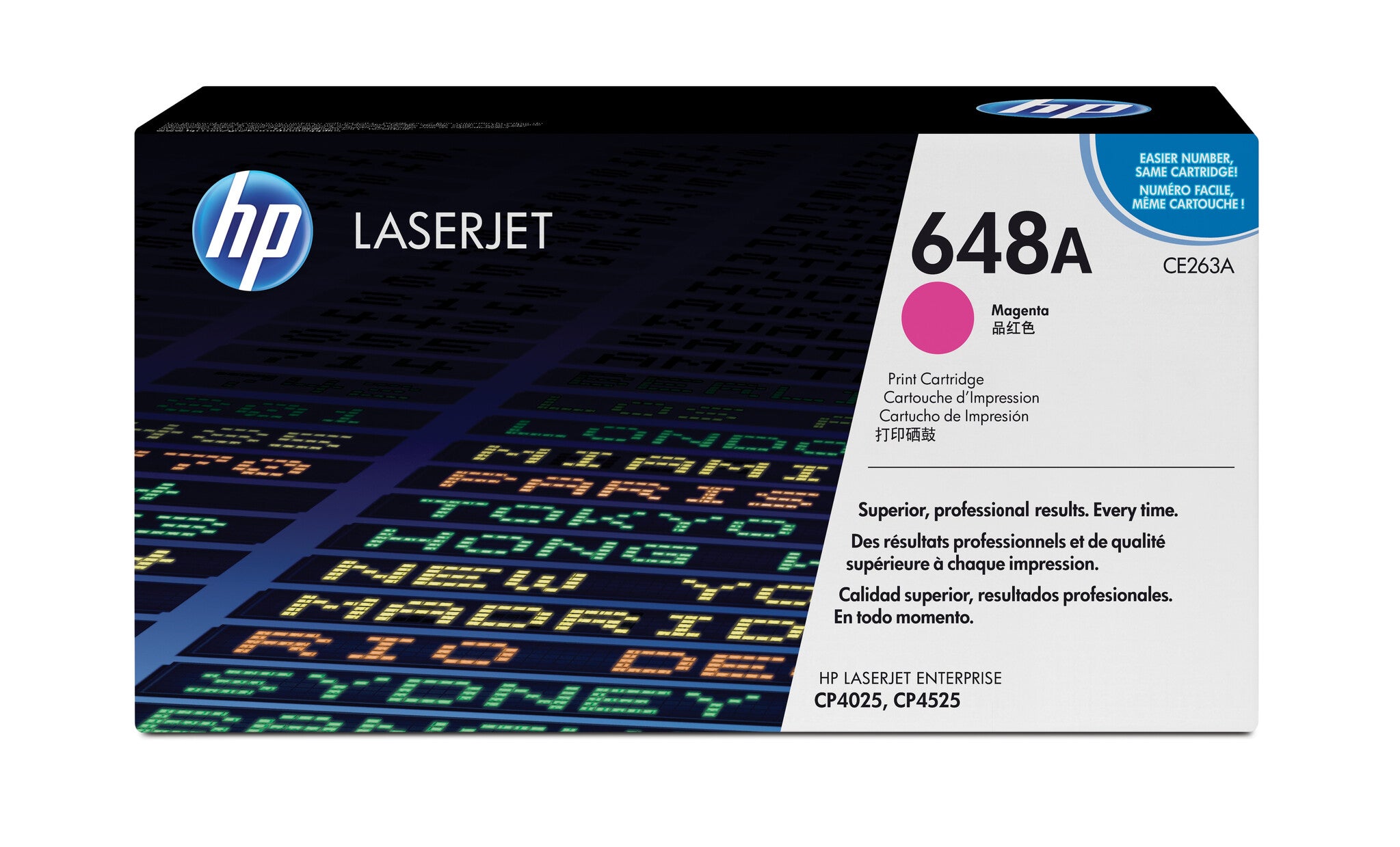 HP Cartucho original de tóner magenta 648A LaserJet