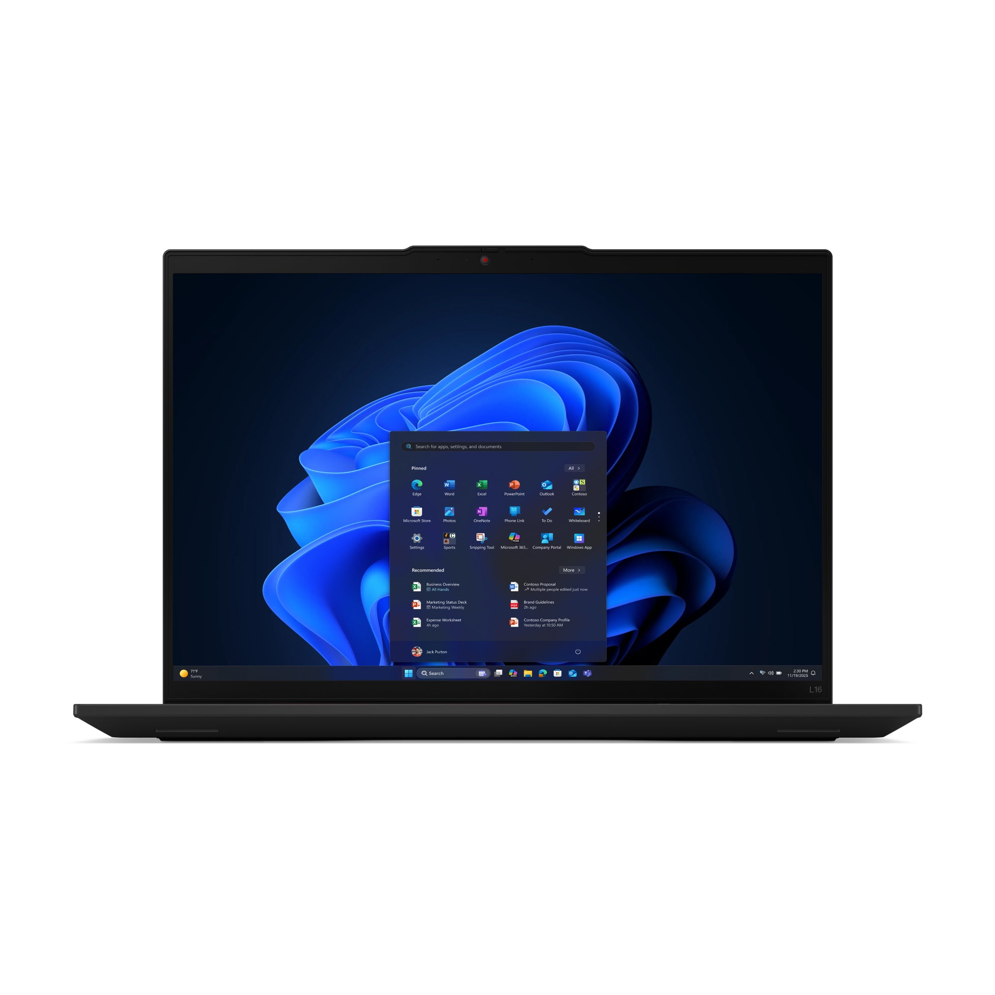 Laptop Lenovo ThinkPad L16 G2 16" Intel Core Ultra 7 255H No Táctil 32GB 1TB SSD W11P64 3CourierCarryin Negro
