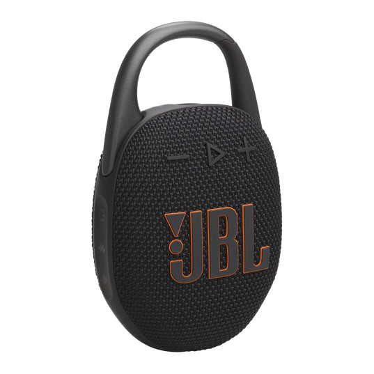 Altavoz JBL Clip 5 inalámbrico portátil resistente al agua color Negro