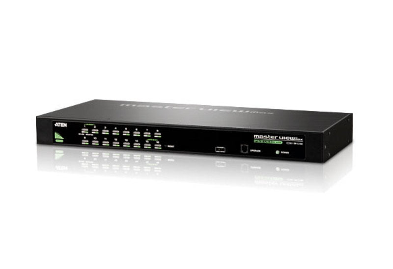 Switch KVM | 16 Puertos | Control 64-256 Computadoras | USB-PS/2 Dual Interface | Video 2048x1536 | Hotkey-OSD | Rack Mount 1U
