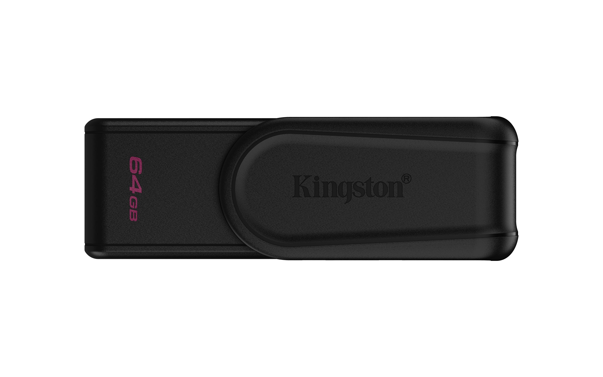 MEMORIA FLASH USB KINGSTON DATA TRAVELER EXODIA S 64GB GEN 1 3.2 TIPO A C/TAPA GIRATORIA NEGRO DTXS/64GB