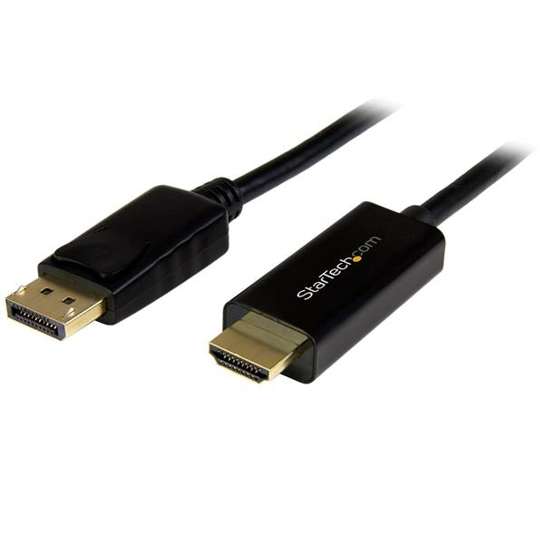 CABLE ADAPTADOR DE 3M DISPLAYPORT A HDMI - 4K 30HZ - CABLE CONVERTIDOR DP A HDMI ULTRA HD - NEGRO - STARTECH.COM MOD. DP2HDMM3MB