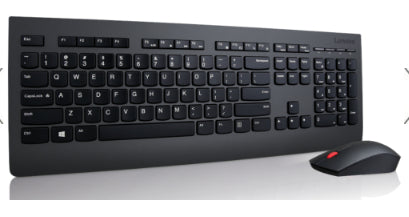 Kit Teclado y Mouse Lenovo Professional Wireless - EU Inglés Color Negro
