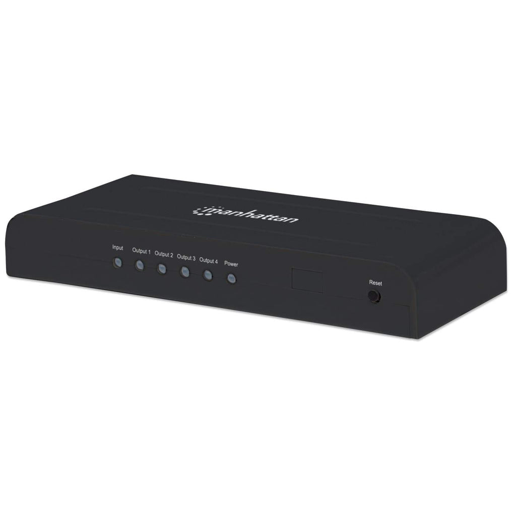 Manhattan HDMI 4K UHDTV 4-Port Video Splitter Black