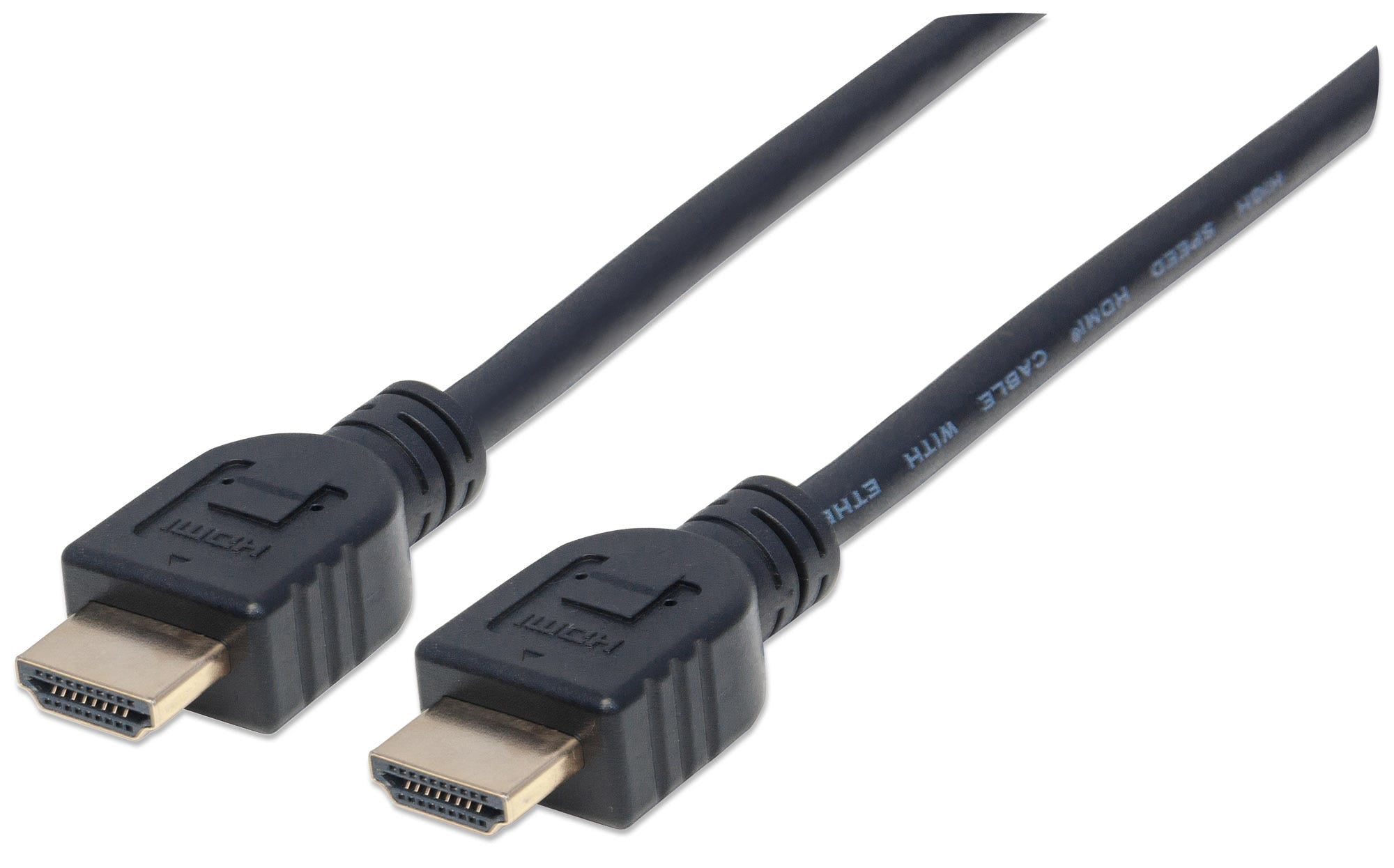 Manhattan High-Speed HDMI Cable with Ethernet Shielded 2m Black