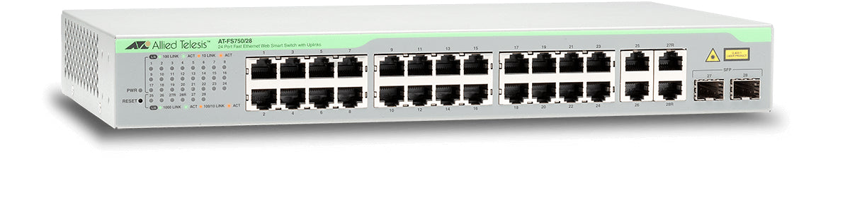 Switch WebSmart de 24 puertos 10/100 Mbps + 2 puertos 10/100/1000 Mbps + 2 SFP Gigabit Combo