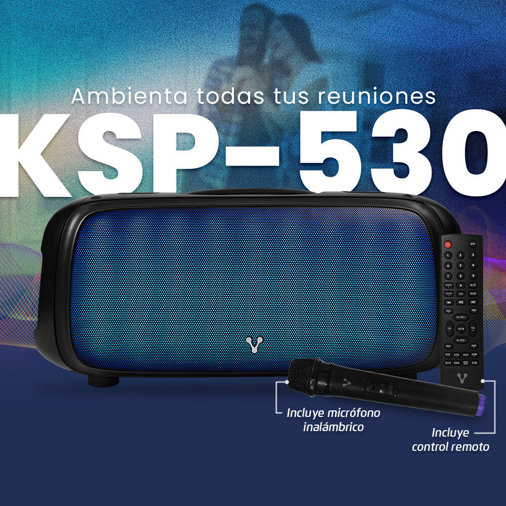 Vorago KSP-530 altavoz portátil y para fiesta Altavoz portátil estéreo Negro 40 W