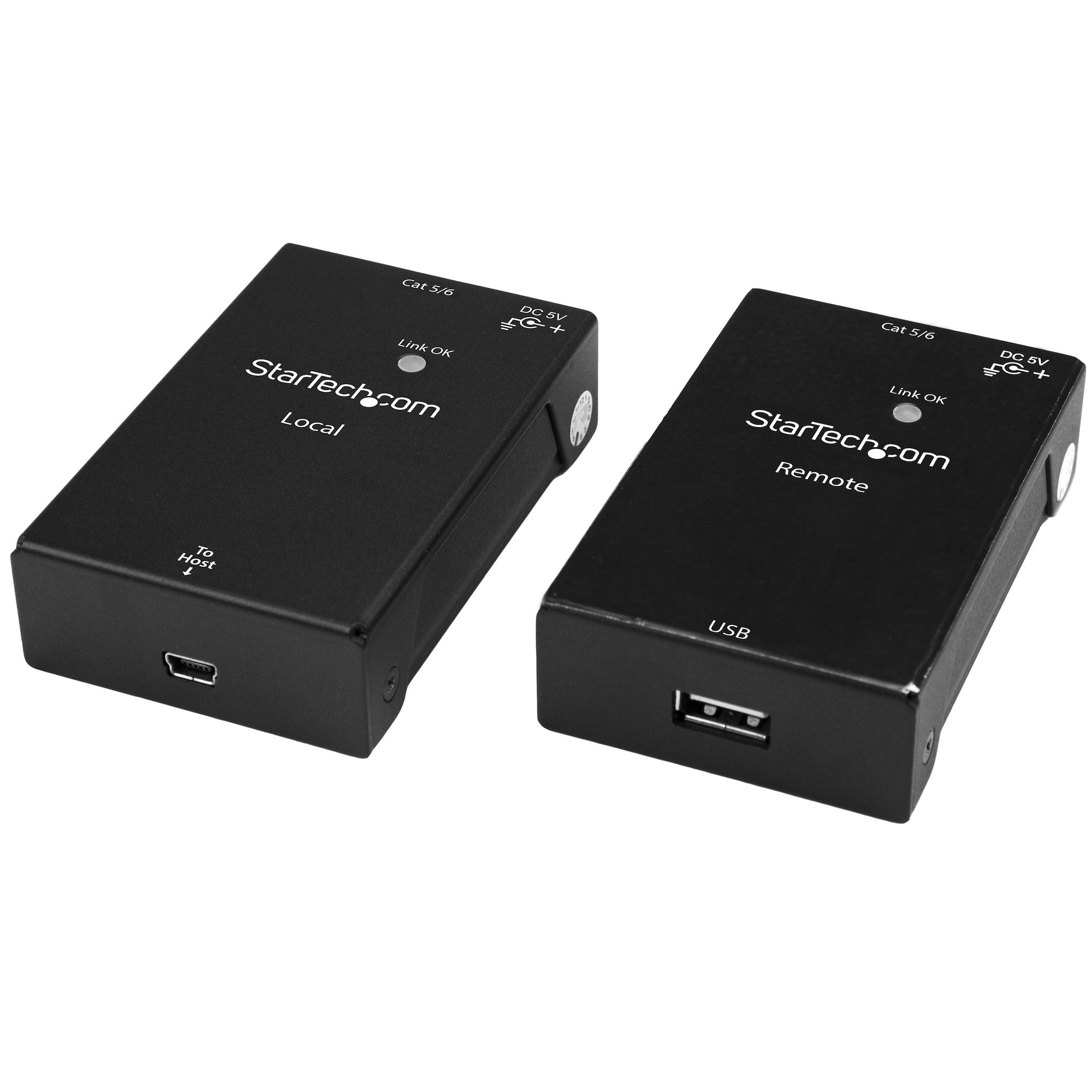 EXTENSOR DE USB 2.0 A TRAVS DE CABLE RJ45 CAT5E/CAT6 - HASTA 50M - KIT ADAPTADOR EXTENSOR DE ALTA VELOCIDAD DE PUERTO USB - ALIMENTADO - 480MBPS - EN METAL - STARTECH.COM MOD. USB2001EXTV