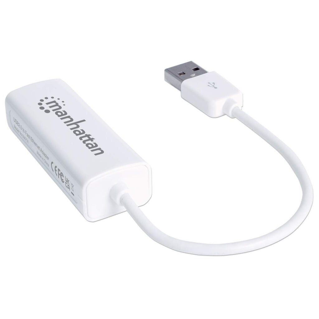 Manhattan Adaptador Fast Ethernet USB de Alta Velocidad 2.0