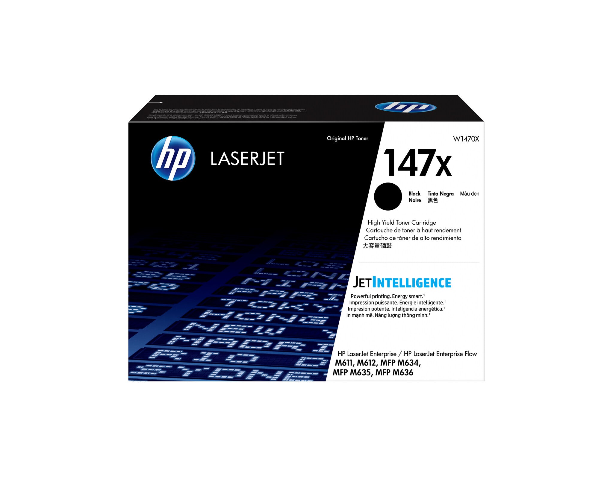 HP LaserJet Cartucho de tóner original 147X de alto rendimiento, negro