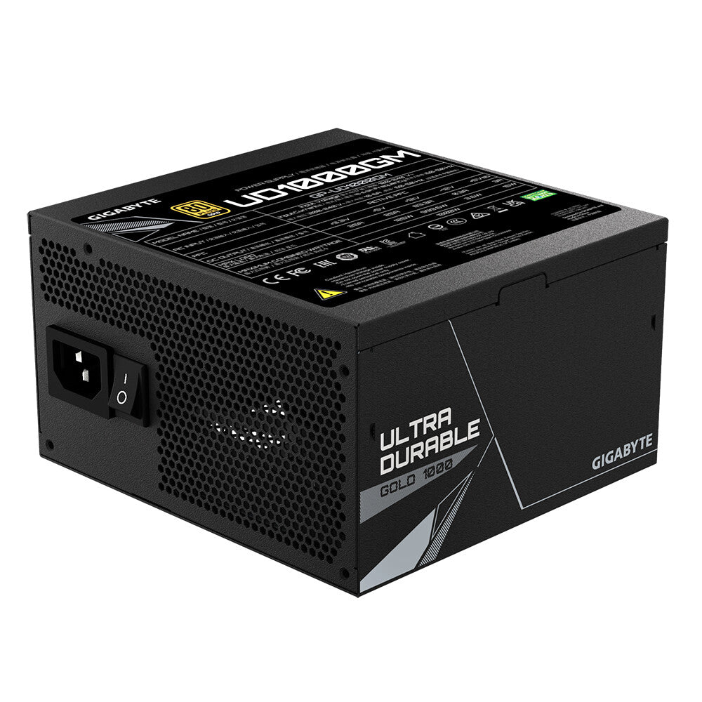 GIGABYTE UD1000GM unidad de fuente de alimentación 1000 W 20+4 pin ATX ATX Negro