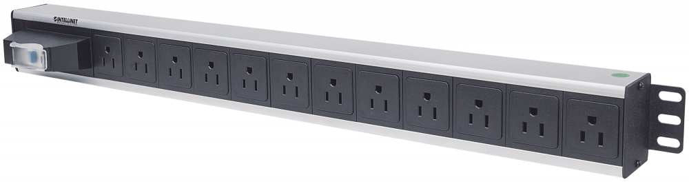 Barra PDU Intellinet Multicontactos Vertical 12 Salidas Tipo NEMA