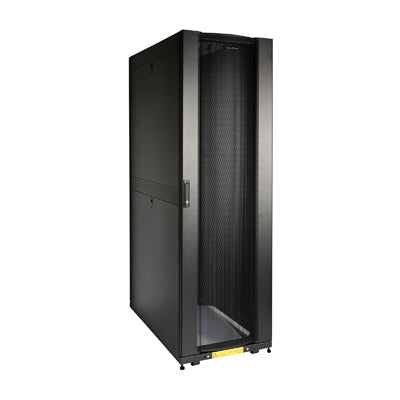 GABINETE CYBERPOWER (CR42U11001) DE 42U, PUERTAS METALICAS, CON RUEDAS, CAPACIDAD DE CARGA DE 1365KG, GARANTÍA DE 5 AÑOS.