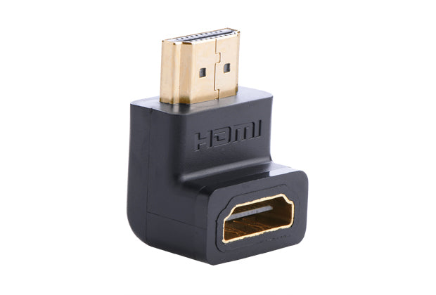 Adaptador HDMI de 90 Grados Macho a Hembra / Hacia Abajo / HDMI 2.0 4K@60Hz / Proporciona Flexibilidad Sin Doblar los Cables HDMI