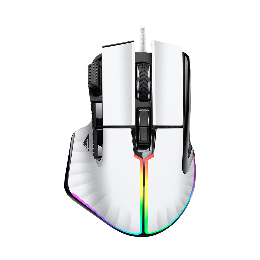 Game Factor MOG602-WH ratón Juego Diestro USB tipo A Opto-mecánica 19000 DPI