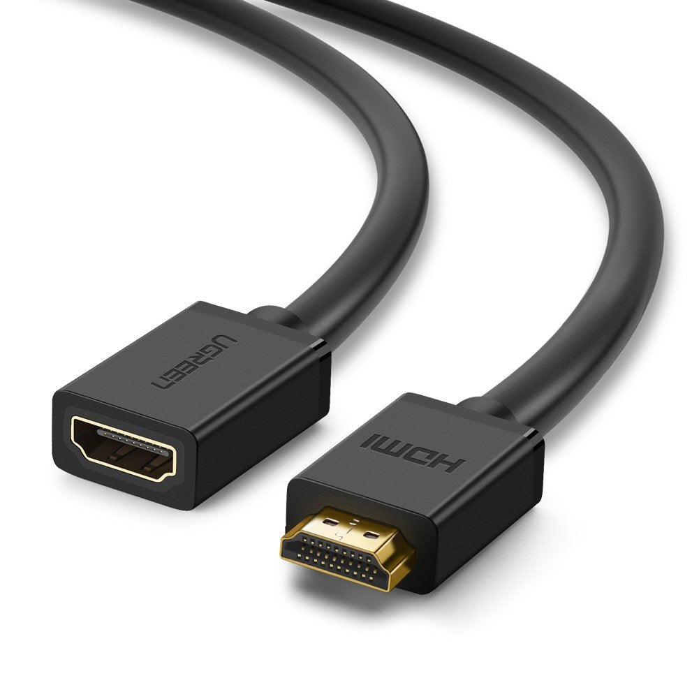 Cable Extensor HDMI de 1 Metro (3.28 Pies) / 4K@60Hz / 3D / HDR / Macho a Hembra / Núcleo de Cobre Estañado / Transmisión Estable