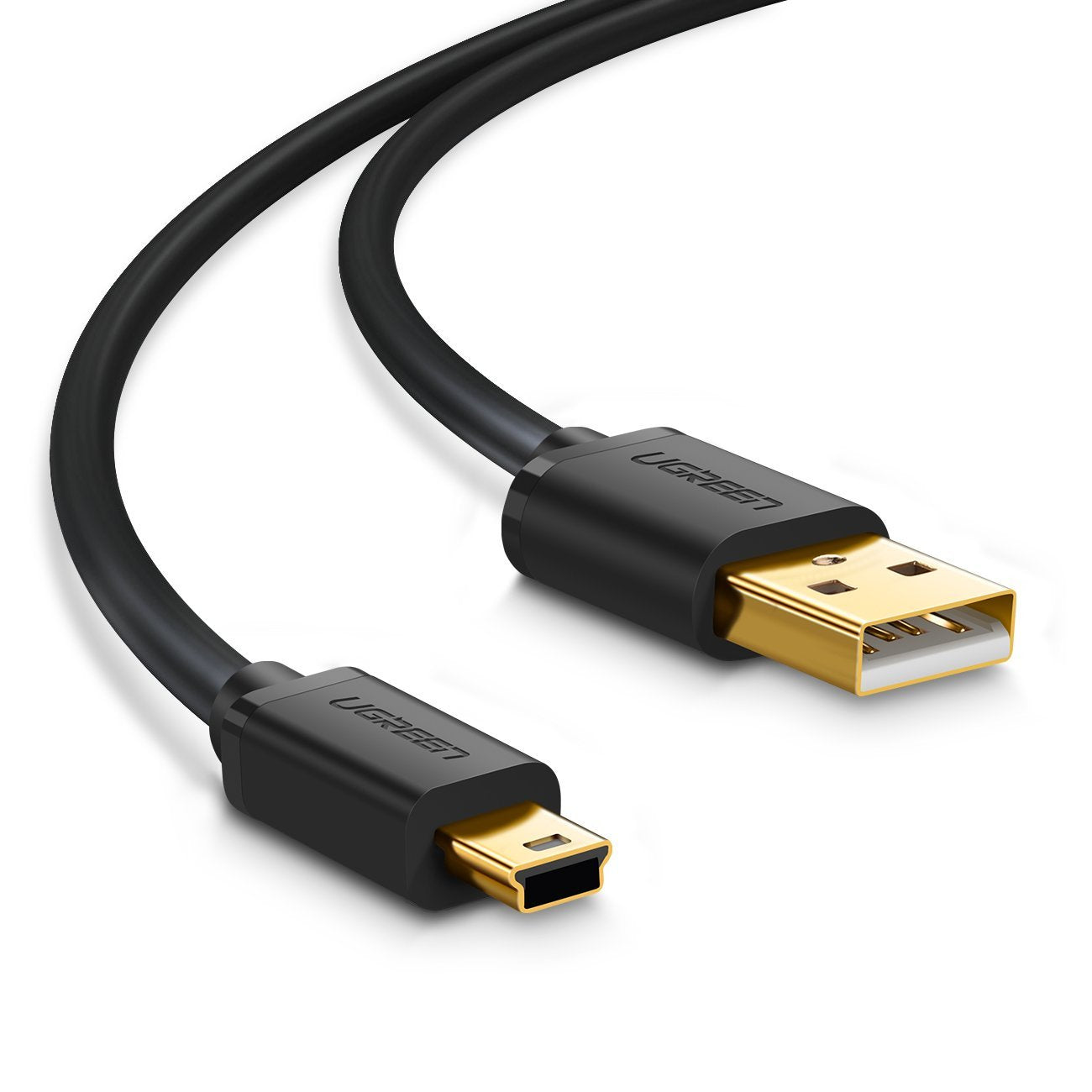 Cable USB-A 2.0 a Mini USB | 1m | Cable de Datos y Alimentación | 480Mps | Chip Inteligente | PVC | Para Discos Duros HDD o SSD, Go-Pro Hero, Mando de PS3, Cámaras Digitales, Reproductores MP3, MP4, etc.