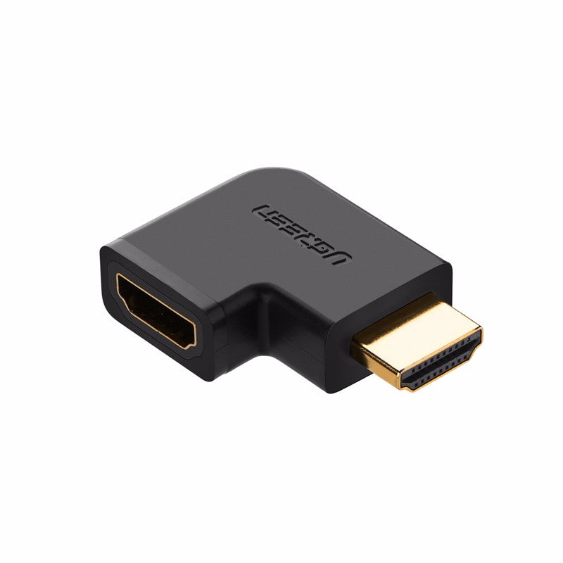 Adaptador HDMI Tipo L Macho a Hembra / Hacia Abajo / HDMI 2.0 4K@60Hz / Proporciona Flexibilidad Sin Doblar los Cables HDMI