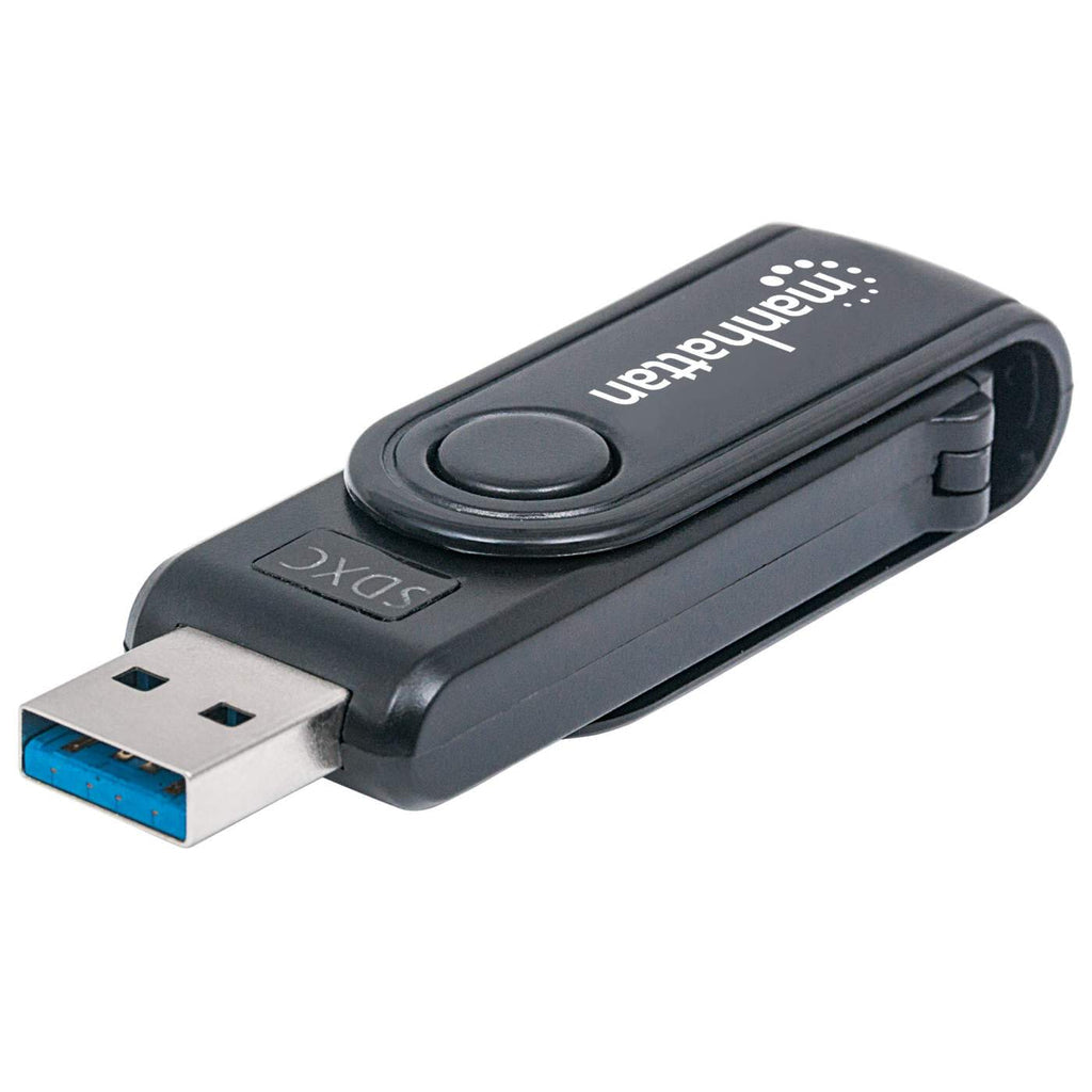 Manhattan Mini USB 3.0 SuperSpeed External 24-in-1 Card Reader/Writer Portable