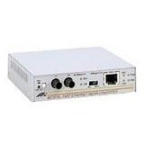 Convertidor de medios fast ethernet a fibra óptica, conector ST, multi-modo (MMF), hasta 2 km, adaptador de alimentación multiregión