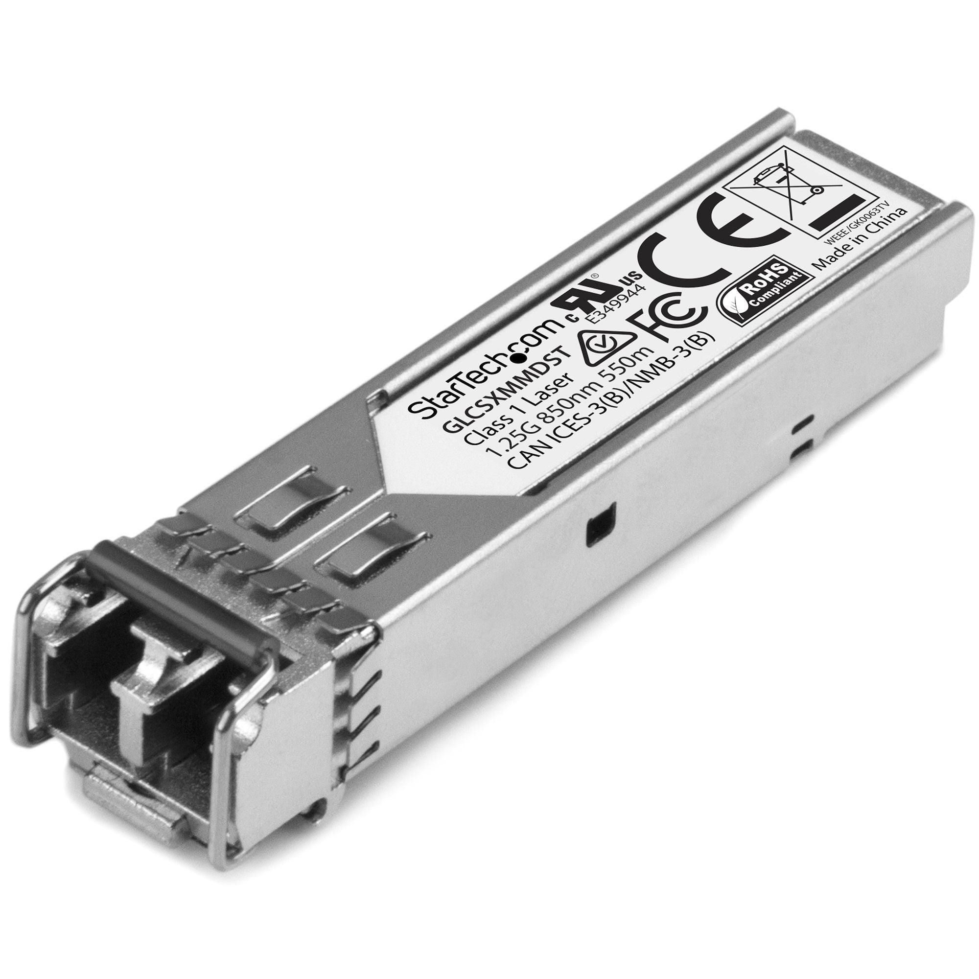 MODULO TRANSCEPTOR SFP COMPATIBLE CON CISCO GLC-SX-MMD - 1000BASE-SX - MULTIMODO 1GBE - LC - 550M - 850NM - CISCO FIREPOWER, ASR920, IE2000 DDM - STARTECH.COM MOD. GLCSXMMDST