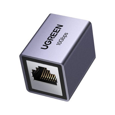Acoplador STP (Extensor de Cable Ethernet RJ45) | 10Gbps | Blindado | Compatibilidad con Cat8 Cat7 Cat6 Cat5e | Hasta 100 Metros (328.08 Pies) | Aleación de Aluminio