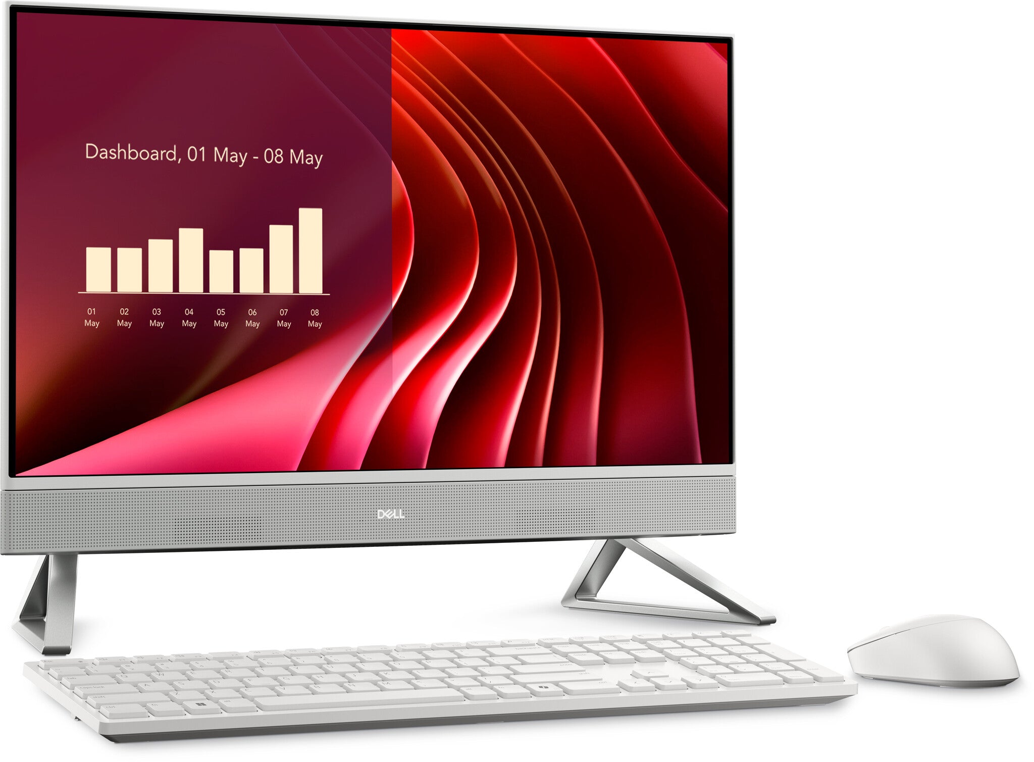 DELL EC24250 Intel® Core™ i5 i5-1334U 60.5 cm (23.8") 1920 x 1080 Pixeles Pantalla táctil PC todo en uno 16 GB DDR5-SDRAM 512 GB SSD Windows 11 Home Wi-Fi 6E (802.11ax) Plata