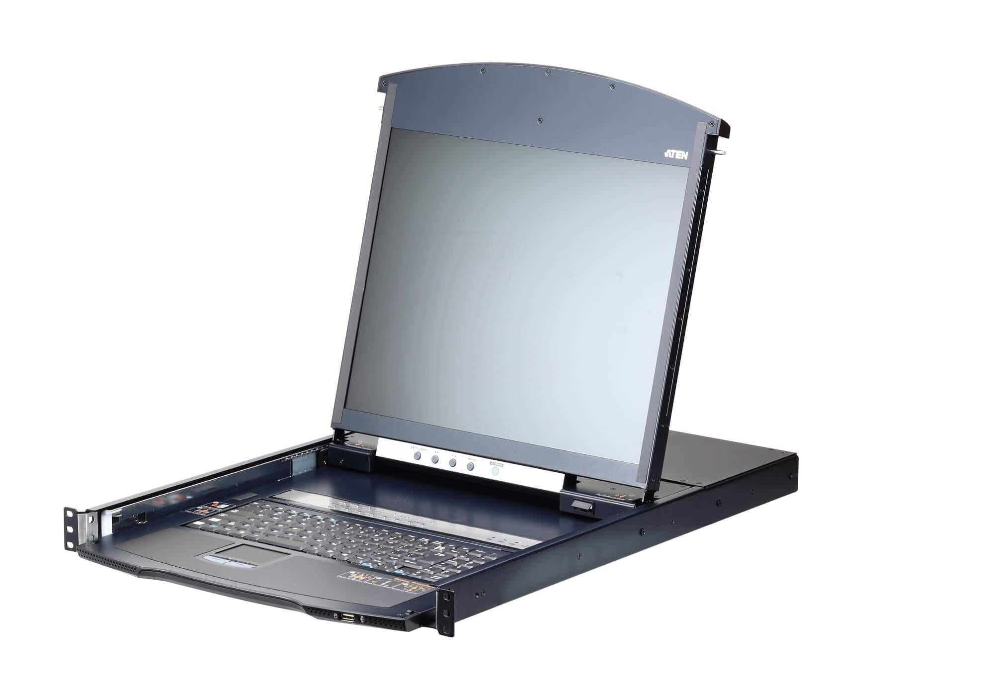 Consola KVM over IP | 16 Puertos | Dual Rail | 19” LCD | Dual NIC | Cat5 | Acceso Remoto