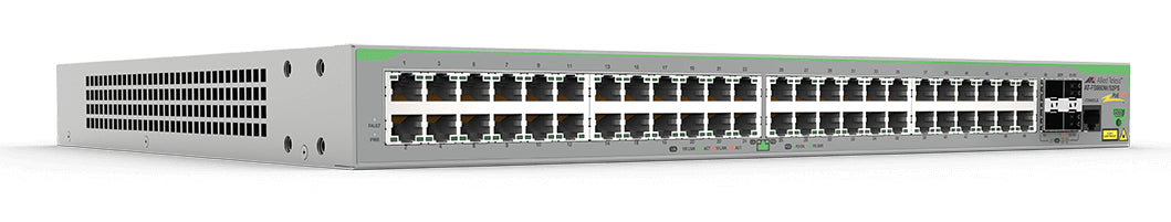 Switch PoE+ Administrable CentreCOM FS980M, Capa 3 de 48 Puertos 10/100Mbps + 4 SFP Gigabit, 375W