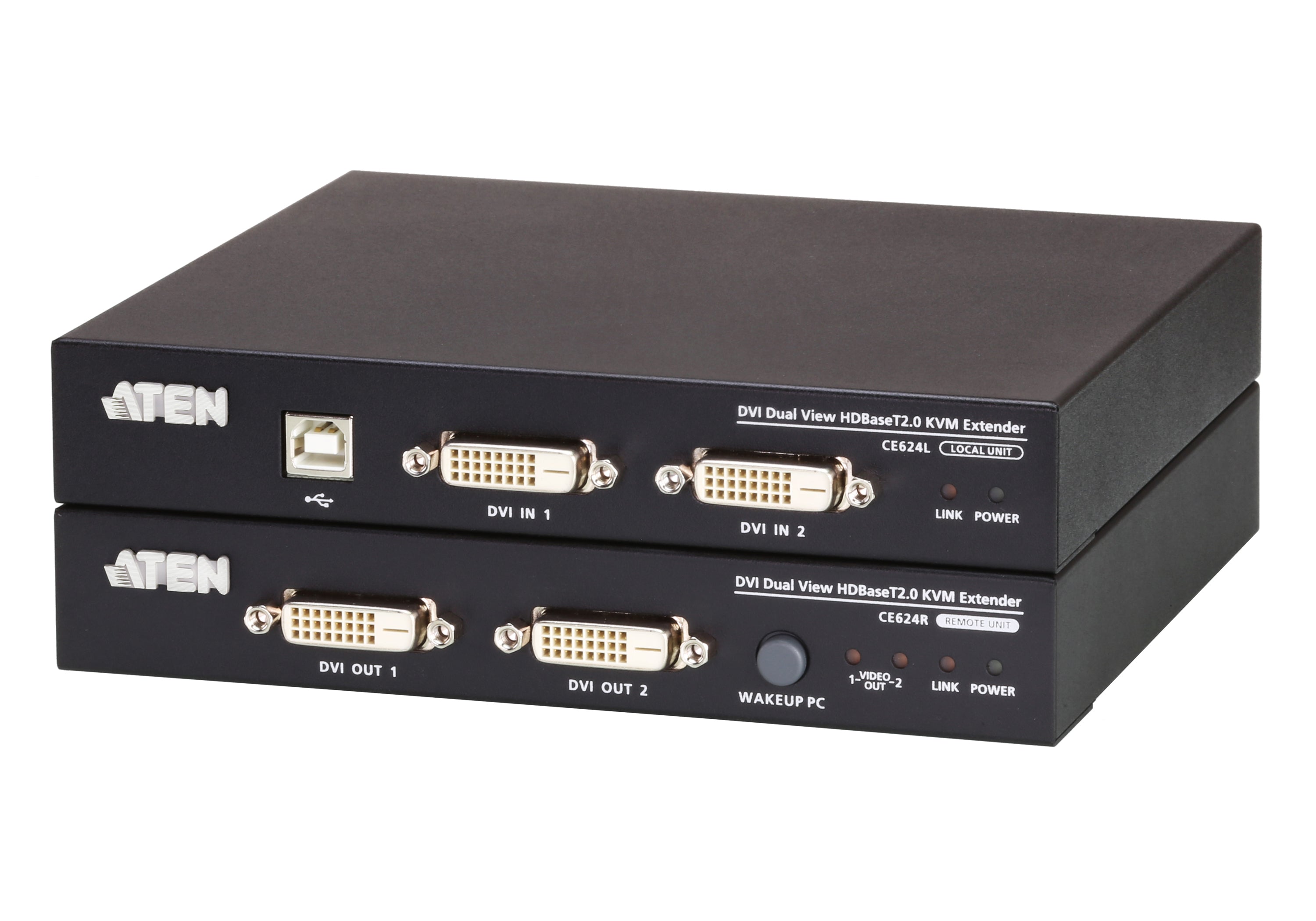 Extensor KVM | HDBaseT™ | 2.0 DVI dual display USB |  1920 x 1200 a 100m